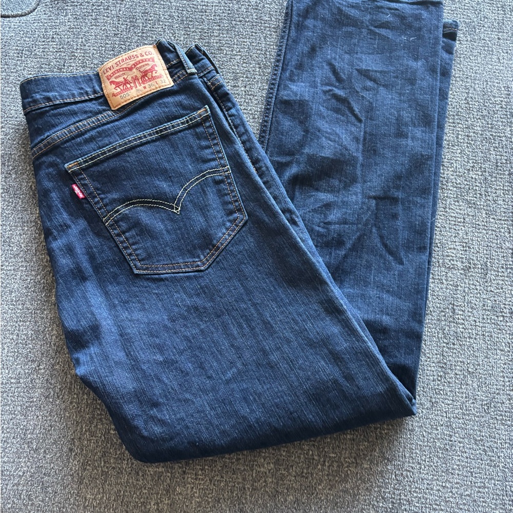 Levi's 505 36x32 Men's Dark Indigo